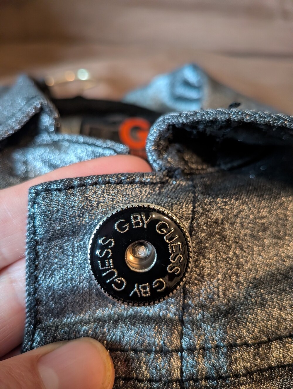 Guess dark silver denim jacket - Picture 6 of 6